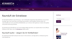 Desktop Screenshot of my-raumduft.de